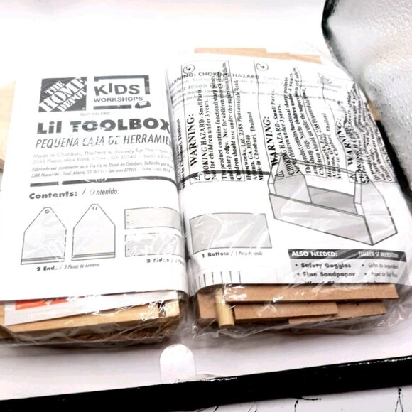 The Home Depot Lil Toolbox Kids Workshop Lot Of 2 -New + Sealed - Picture 4 of 6